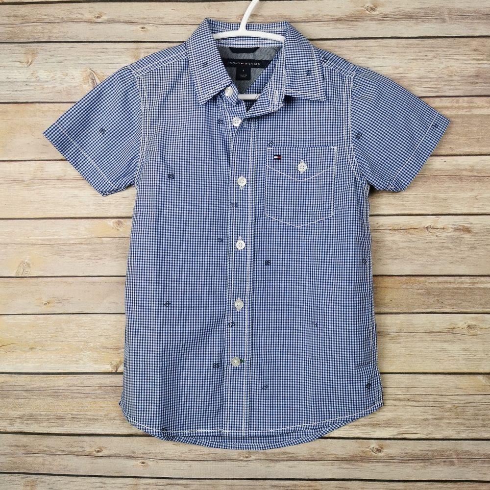 Nwt Tommy Hilfiger Boys Short Sleeve Size 4 T